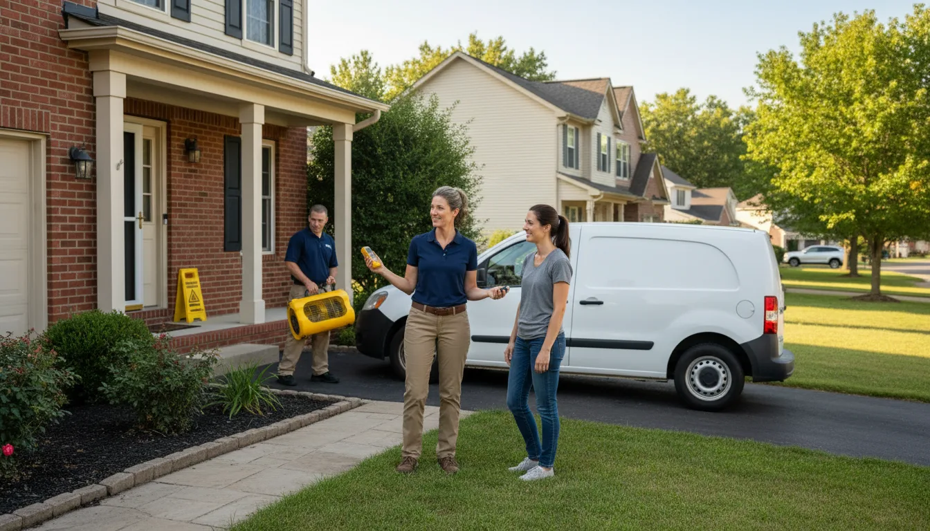 Residential water damage restoration in East Glacier Park, MT
